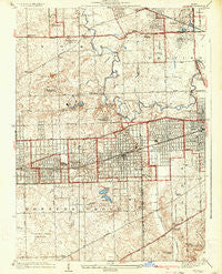 Hinsdale Illinois Historical topographic map, 1:24000 scale, 7.5 X 7.5 Minute, Year 1927