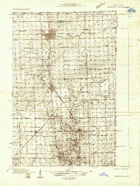 Hoopeston Illinois Historical topographic map, 1:48000 scale, 15 X 15 Minute, Year 1933