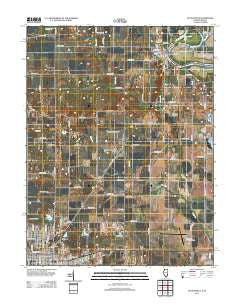 Hutsonville Illinois Historical topographic map, 1:24000 scale, 7.5 X 7.5 Minute, Year 2012