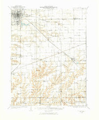 Jacksonville Illinois Historical topographic map, 1:62500 scale, 15 X 15 Minute, Year 1932