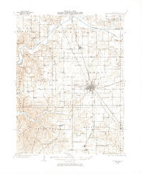 Jerseyville Illinois Historical topographic map, 1:62500 scale, 15 X 15 Minute, Year 1930