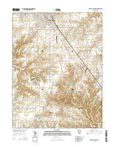 Jerseyville South Illinois Current topographic map, 1:24000 scale, 7.5 X 7.5 Minute, Year 2015