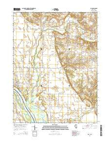 Joy Illinois Current topographic map, 1:24000 scale, 7.5 X 7.5 Minute, Year 2015