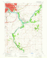 Kankakee Illinois Historical topographic map, 1:24000 scale, 7.5 X 7.5 Minute, Year 1964
