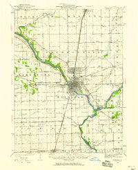 Kankakee Illinois Historical topographic map, 1:62500 scale, 15 X 15 Minute, Year 1922