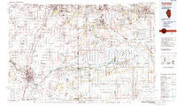 Kankakee Illinois Historical topographic map, 1:100000 scale, 30 X 60 Minute, Year 1991