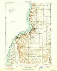 Keokuk Iowa Historical topographic map, 1:62500 scale, 15 X 15 Minute, Year 1936