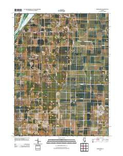 Kilbourne Illinois Historical topographic map, 1:24000 scale, 7.5 X 7.5 Minute, Year 2012
