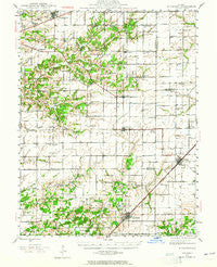Kinmundy Illinois Historical topographic map, 1:62500 scale, 15 X 15 Minute, Year 1945