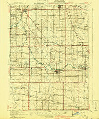 Kirkland Illinois Historical topographic map, 1:62500 scale, 15 X 15 Minute, Year 1918
