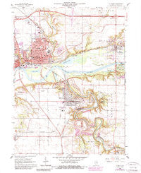 La Salle Illinois Historical topographic map, 1:24000 scale, 7.5 X 7.5 Minute, Year 1966