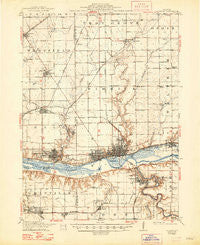 La Salle Illinois Historical topographic map, 1:62500 scale, 15 X 15 Minute, Year 1913