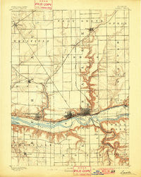 La Salle Illinois Historical topographic map, 1:62500 scale, 15 X 15 Minute, Year 1893