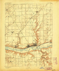 La Salle Illinois Historical topographic map, 1:62500 scale, 15 X 15 Minute, Year 1893