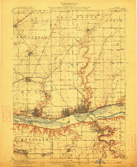 La Salle Illinois Historical topographic map, 1:62500 scale, 15 X 15 Minute, Year 1913