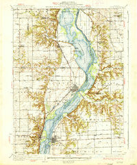 Lacon Illinois Historical topographic map, 1:62500 scale, 15 X 15 Minute, Year 1937