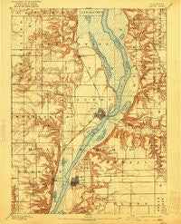 Lacon Illinois Historical topographic map, 1:62500 scale, 15 X 15 Minute, Year 1893