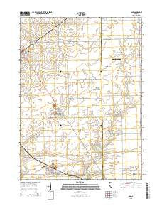 Ladd Illinois Current topographic map, 1:24000 scale, 7.5 X 7.5 Minute, Year 2015