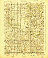 Liberty Illinois Historical topographic map, 1:62500 scale, 15 X 15 Minute, Year 1927