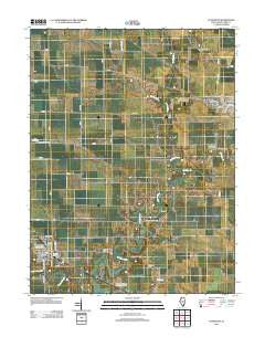Lovington Illinois Historical topographic map, 1:24000 scale, 7.5 X 7.5 Minute, Year 2012
