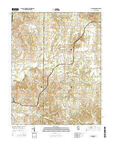 Macedonia Illinois Current topographic map, 1:24000 scale, 7.5 X 7.5 Minute, Year 2015