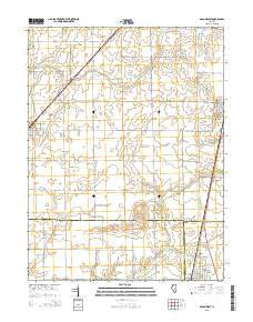 Macon West Illinois Current topographic map, 1:24000 scale, 7.5 X 7.5 Minute, Year 2015