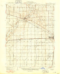 Mahomet Illinois Historical topographic map, 1:62500 scale, 15 X 15 Minute, Year 1907