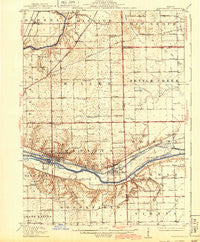 Marseilles Illinois Historical topographic map, 1:62500 scale, 15 X 15 Minute, Year 1916