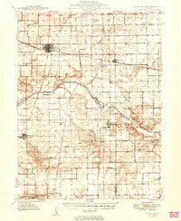 Mason City Illinois Historical topographic map, 1:62500 scale, 15 X 15 Minute, Year 1949