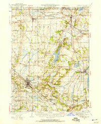 McHenry Illinois Historical topographic map, 1:62500 scale, 15 X 15 Minute, Year 1944
