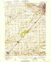 McLean Illinois Historical topographic map, 1:62500 scale, 15 X 15 Minute, Year 1951