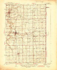 Milford Illinois Historical topographic map, 1:62500 scale, 15 X 15 Minute, Year 1944