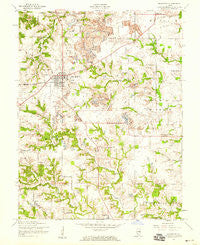 Millstadt Illinois Historical topographic map, 1:24000 scale, 7.5 X 7.5 Minute, Year 1954