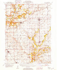 Minier Illinois Historical topographic map, 1:62500 scale, 15 X 15 Minute, Year 1951
