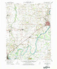 Mount Carmel Indiana Historical topographic map, 1:62500 scale, 15 X 15 Minute, Year 1959