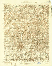 Mount Vernon Illinois Historical topographic map, 1:48000 scale, 15 X 15 Minute, Year 1933