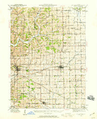 Mt Carroll Illinois Historical topographic map, 1:62500 scale, 15 X 15 Minute, Year 1942
