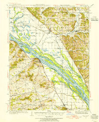 Nebo Illinois Historical topographic map, 1:62500 scale, 15 X 15 Minute, Year 1934