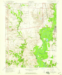 New Athens West Illinois Historical topographic map, 1:24000 scale, 7.5 X 7.5 Minute, Year 1954