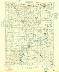 New Athens Illinois Historical topographic map, 1:62500 scale, 15 X 15 Minute, Year 1912