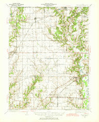 New Douglas Illinois Historical topographic map, 1:62500 scale, 15 X 15 Minute, Year 1937