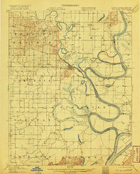 New Haven Illinois Historical topographic map, 1:62500 scale, 15 X 15 Minute, Year 1906