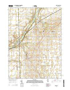 Newark Illinois Current topographic map, 1:24000 scale, 7.5 X 7.5 Minute, Year 2015