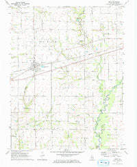 Noble Illinois Historical topographic map, 1:24000 scale, 7.5 X 7.5 Minute, Year 1971