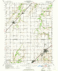 Nokomis Illinois Historical topographic map, 1:62500 scale, 15 X 15 Minute, Year 1946