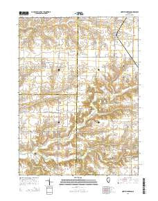 North Henderson Illinois Current topographic map, 1:24000 scale, 7.5 X 7.5 Minute, Year 2015