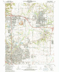 O'Fallon Illinois Historical topographic map, 1:24000 scale, 7.5 X 7.5 Minute, Year 1991