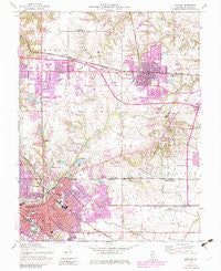 O'Fallon Illinois Historical topographic map, 1:24000 scale, 7.5 X 7.5 Minute, Year 1954