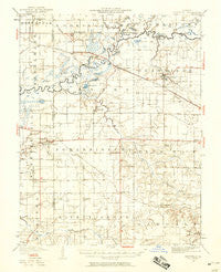 Okawville Illinois Historical topographic map, 1:62500 scale, 15 X 15 Minute, Year 1940