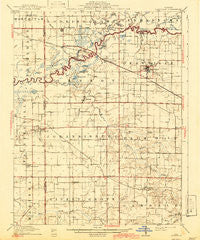Okawville Illinois Historical topographic map, 1:62500 scale, 15 X 15 Minute, Year 1910